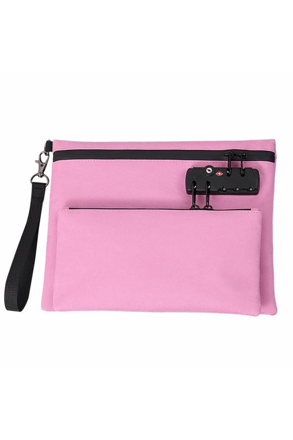 2025 New Travel Lock Bag,Cash Pouch,Travel Luggage Lock,Double Layer Theft with for Suitcas Code,Secure Handbag 3-Digit