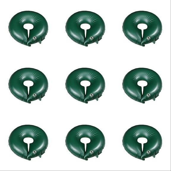 2025 New Tree Watering Ring Tree Watering Bag 10 Gallon Slow Release Irrigation Water Pouch Automatic System for Planting Gardening Trees and Shrubs, 23.6 Inch (Green) 9PCS
