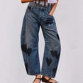 thumbnail image 1 of 2025 New&Trending! ChaoHeng Summer Pants for Women Plus Size Fashion Women's Casual Loose Mid Waist Cylindrical Shaped Jeans, 1 of 6