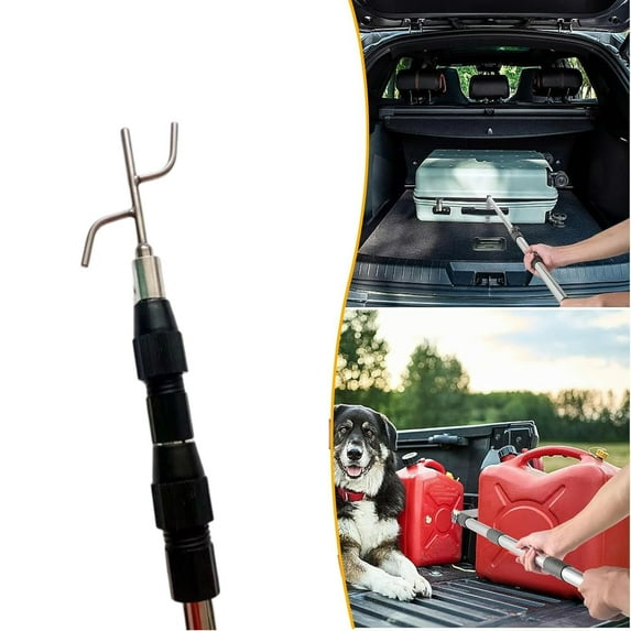 2025 New Truck Tool, Truck Cargo Grabber, Truck Bed Buddy, Bed Buddies for Truck, Truck Bed Reach Tool, Telescoping Pickup Truck Bed Retriever Tool, Truck Bed Hook (75 Inch)