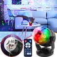 thumbnail image 1 of 2025 New Upgrade Activated Party Lights With Remote Control RGB Ball Light, Strobe Lamp 7 Modes Stage Par Light For Home Room Dance Parties Bar Xmas Wedding Show Club, 1 of 7