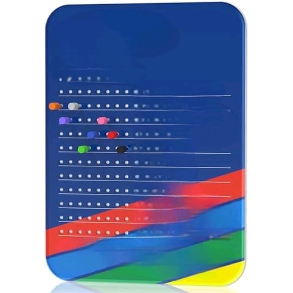 2025 New Upgrade Phase 10 Scoreboard, Acrylic Scoreboard for Phase 10 Card Game with 8 Colored Cribbage Pegs, Fun Board Card Games Accessories for Adults, Families, Parties & Travel