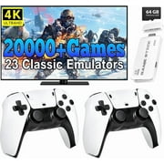 2025 New Upgraded RetroGame Console with 20,000+ Games,4K HDMl Output, Wireless Controller, Game Emulator, Arcade Communication Stick