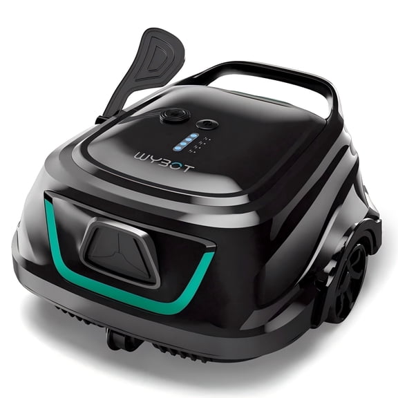 WYBOT A1 Cordless Pool Vacuum Up to 120 Mins Runtime, Robotic Pool Cleaner with Dual Filters, Ideal for Flat Above Ground Pool