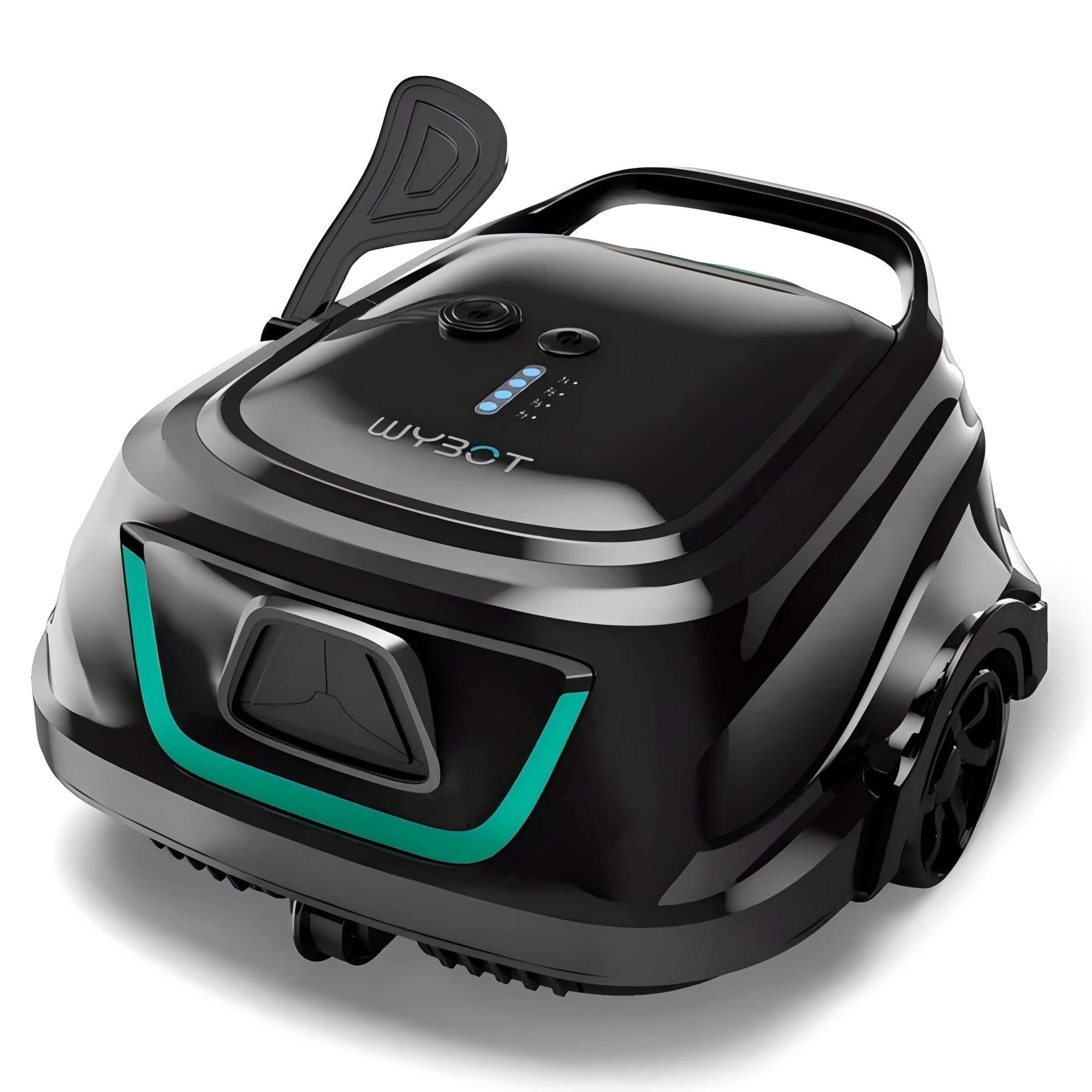 2025 New Upgraded WYBOT A1 Cordless Robotic Pool Vacuum Cleaner - Floor-Only Cleaning for Above Ground Flat-Bottom Pools (Up to 1,076 sq. ft), 120-Min Runtime, Black Green