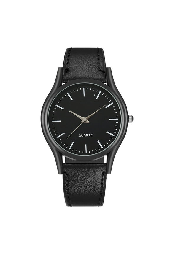 2025 New Watches for Men, Men's Easy Reader Watch Minimalist Men's Wrist Watches, Analog Quartz Date Waterproof Classic Elegant Watch with Black Leather Band, Gift