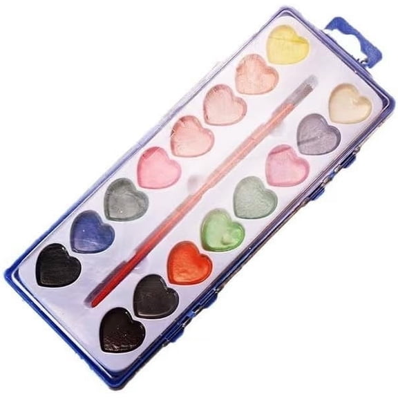 2025 New Watercolor Paint Set Bulk,2 Pack,8 Colors Watercolors Paint with Paintbrush.Washable Watercolor Paint Set Kids for Parties,Birthday Party Favor Classroom and Art Activities