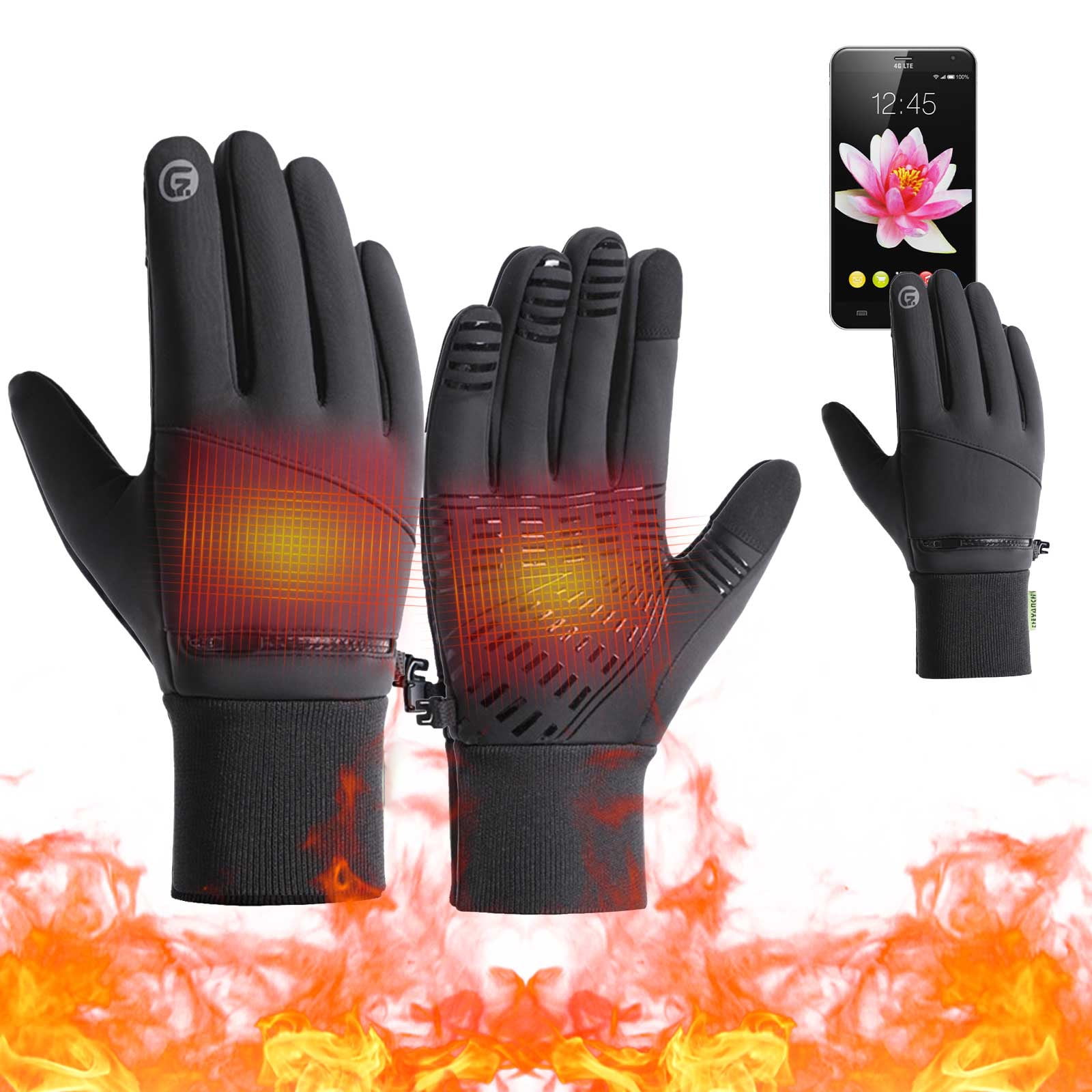 2025 New Winter Gloves Women Men, Cycling Ski Snow Gloves for Women Cold Weather, Touchscreen