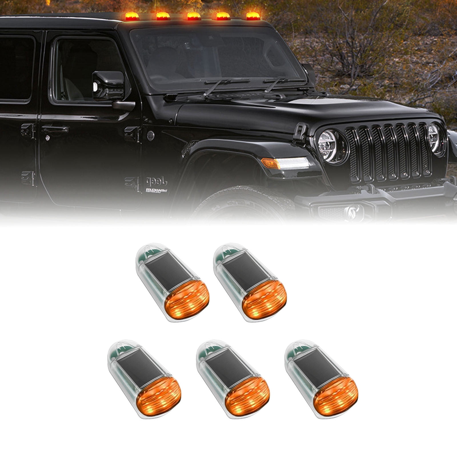 2025 New Wireless Solar Cab Lights 2024 New Punch Solar Powered Cab