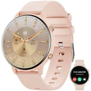Haulvean 1.39 inch Smart Watches for Women, Fits for Android and Iphone Devices, with Answer/Make Calls/100 Sport Modes, Fitness Tracker Watches（Pink）