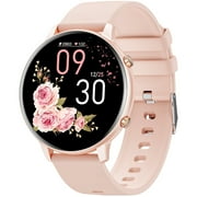Joautrial 2025 New Smart Watch for Women, 1.39" HD Fitness Tracker with Bluetooth Calling(Answer/Make/Message), 100 Sprots Modes, Waterproof Smartwatch Fits for Android and Iphone (Pink)