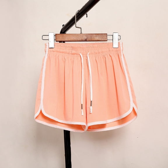 2025 New Womens Shorts Plus Size Womens Plus Size Comfy Drawstring Casual Elastic Waist Pocket Loose Shorts Pants Swim Shorts Women