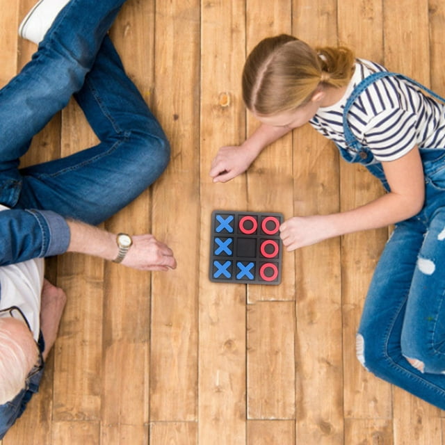 2025 New Wood Tic TAC Toe Game Set XO Table Toy Noughts and Crosses XO