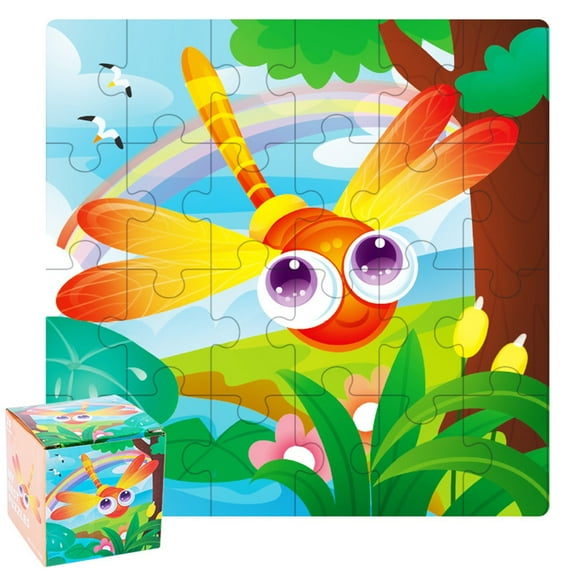 2025 New! Wooden Puzzles for Toddlers 1-3, Animals Toddler Puzzles 1-3, Puzzles for Toddlers 2-4, Wood Puzzles Christmas Montessori Toys Gifts for 1 2 Year Old, Baby Puzzles 12-18 Kids Learning Toy