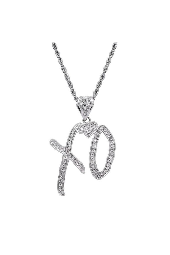 2025 New XO Necklace, Fashion Accessories XO Necklaces for Women, Holiday Party Accessory Pendant with Rope Chain, Fashion Trend Jewelry