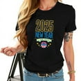 2025 New Year Black TShirt for Women Bold Graphic Design with 'Tame