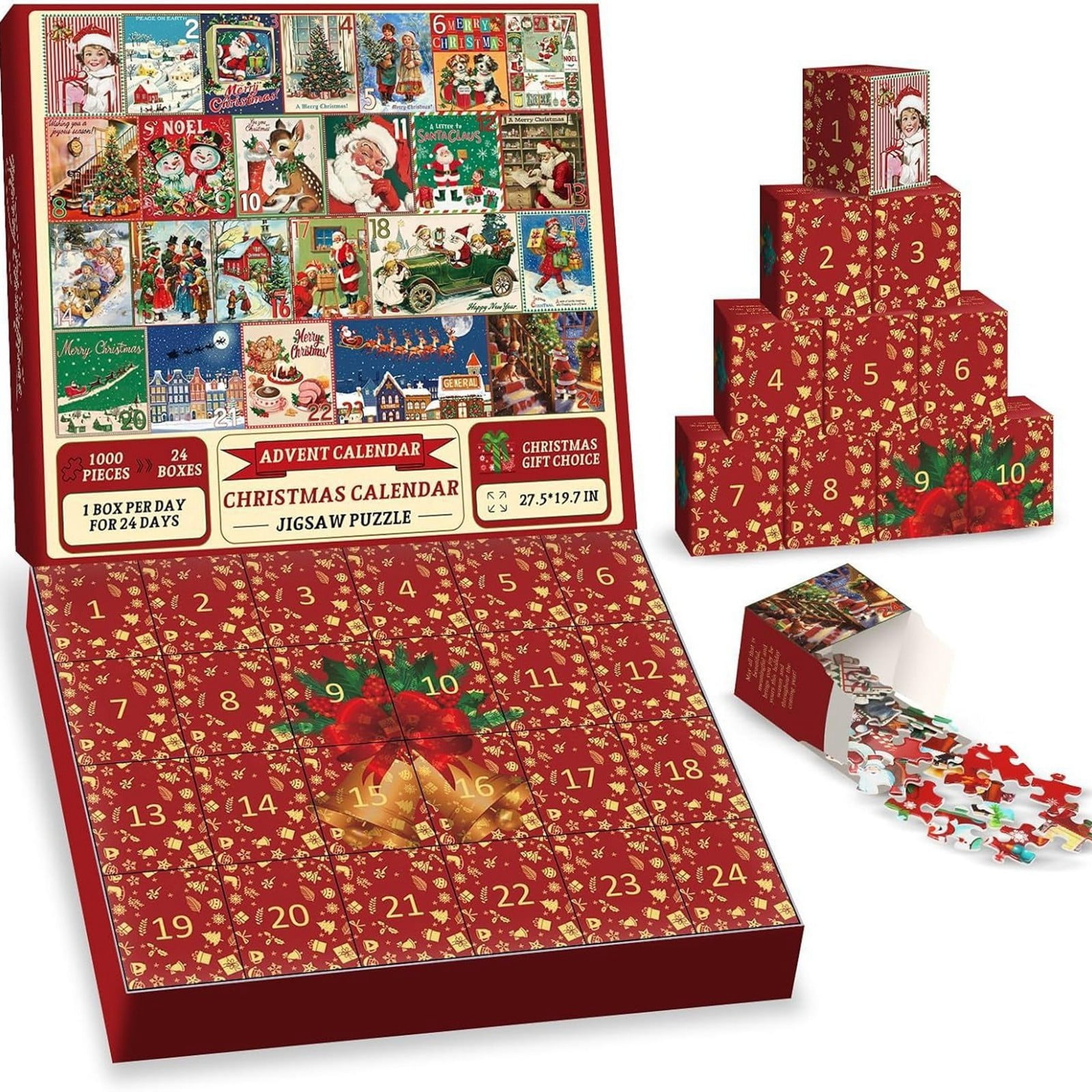 2025 New Year Toys！ Puzzle Christmas Advent Calendar Puzzle 1000 Piece