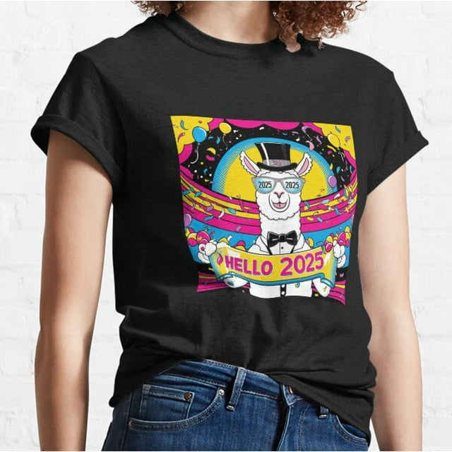 2025 New Year's Day from a llama Classic TShirt