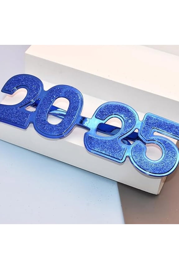 2025 New Year's Eve Atmosphere Props New Year Glasses Party Photo Glasses Rave Glasses Men Cute for Women Vintage Retro 70s for Women Clout Glasses Small for Women 48mm 2000 for Women for Glasses Clip