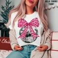 2025 New Years Shirt, Disco Ball Sweatshirt, Winter Clothing, Disco Bow