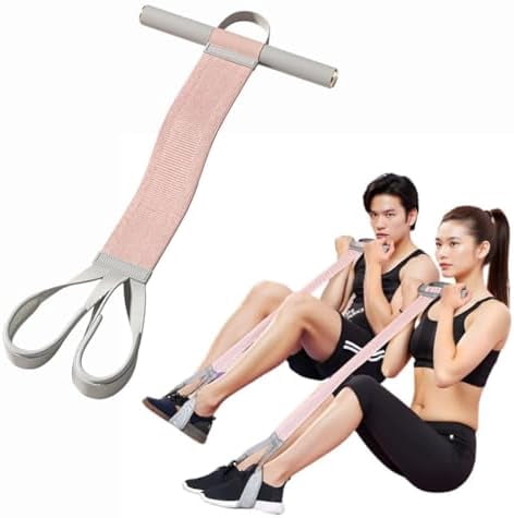 2025 New Yoga Pedal Resistance Fabric Band with Handles Anti-Broken Elastic Sit Up Pull Rope for Strength Training 120lb Full-Body Excercise Band Portable Unisex Resistance Exercise Bands