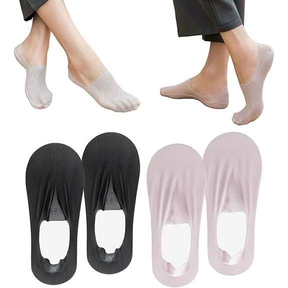2025 New Zeanaturals Ultra Thin Liner Non Slip No Show Socks, Soft Breathable Ice Silk Sock,