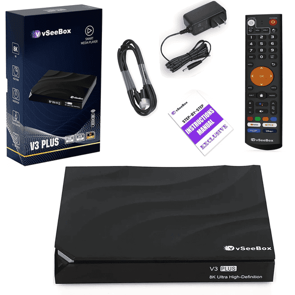 2025 New-est Version V3Plus USB Data Hub-64GB Storage,Compatible Cable & Ethernet Adapter