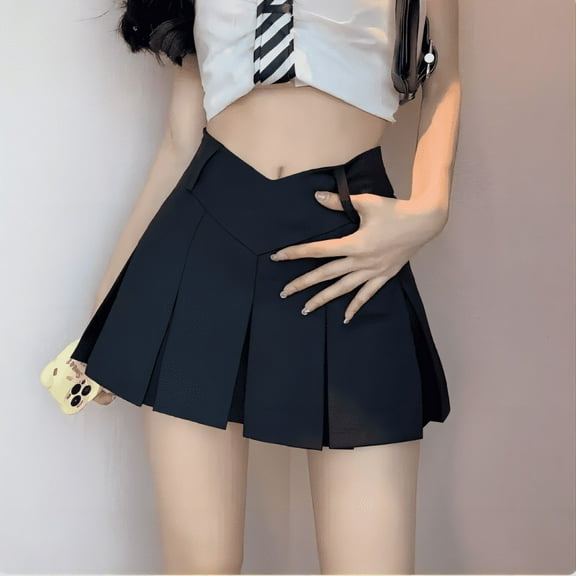 2025 New fashionable design, sexy slim fit V-waist pleated skirt, must wear divine clothing for nightclubs, bars, gatherings