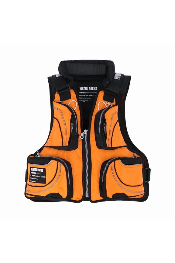 2025 New sea fishing life jacket, rock fishing vest, vest, fishing suit, boat fishing multi-pocket multi-functional professional adult average size