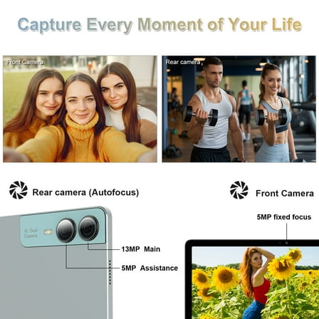 2025 Newest 11 inch Android 14 Tablet, 18GB RAM, 128GB ROM, 2K Display, Octa-Core , 13MP+5MP+5MP Camera, BT 5.0, GPS, 9000mAh, Quad Stereo Speakers