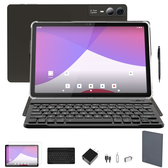 2025 Newest 11 inch Android 14 Tablet, 2K Display, Octa-Core 5G/2.4G WiFi, 13MP+5MP+5MP Camera, GPS, 9000mAh, Quad Stereo Speakers