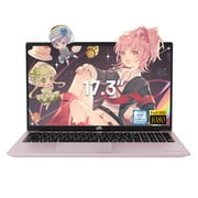 2025 Newest 17.3 inch FHD-Laptop,Business-Laptop,32GB RAM 2TB SSD,Intel 6 Cores i3-1215U(Beat i5-1135G7 Up to 4.4GHz),Backlit Keyboard,WiFi 6 BT5.2,Windows 11 Pink Computer,65W Type-C,Fingerprint
