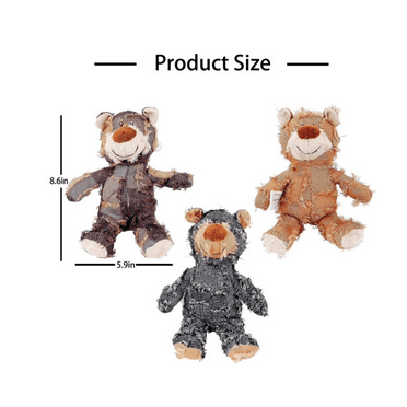 2025 Newest Indestructible Robust Bear Indestructible Dog Toys to Keep Them Busy Robust Bear Dog Squeak Chew Toy for Large Small Dogs for Heavy Chewers Dog Toys for Aggressive Chewers
