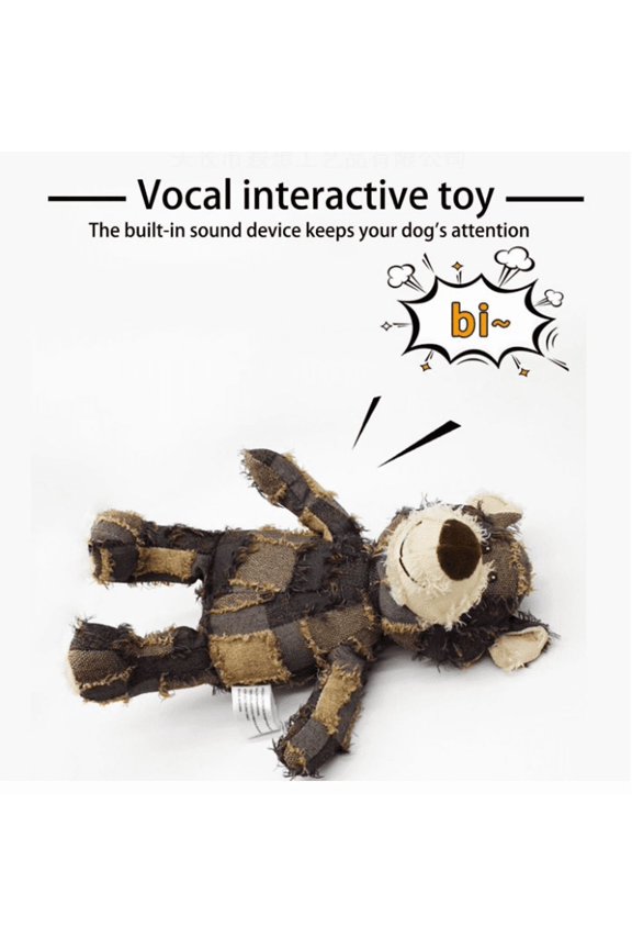 2025 Newest Indestructible Robust Bear Indestructible Dog Toys to Keep Them Busy Robust Bear Dog Squeak Chew Toy for Large Small Dogs for Heavy Chewers Dog Toys for Aggressive Chewers