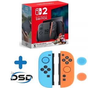 2025 Newest Nintendo Switch 2 + Mario Kart World Bundle with DSD Joy-Con Cover for Handheld Controllers