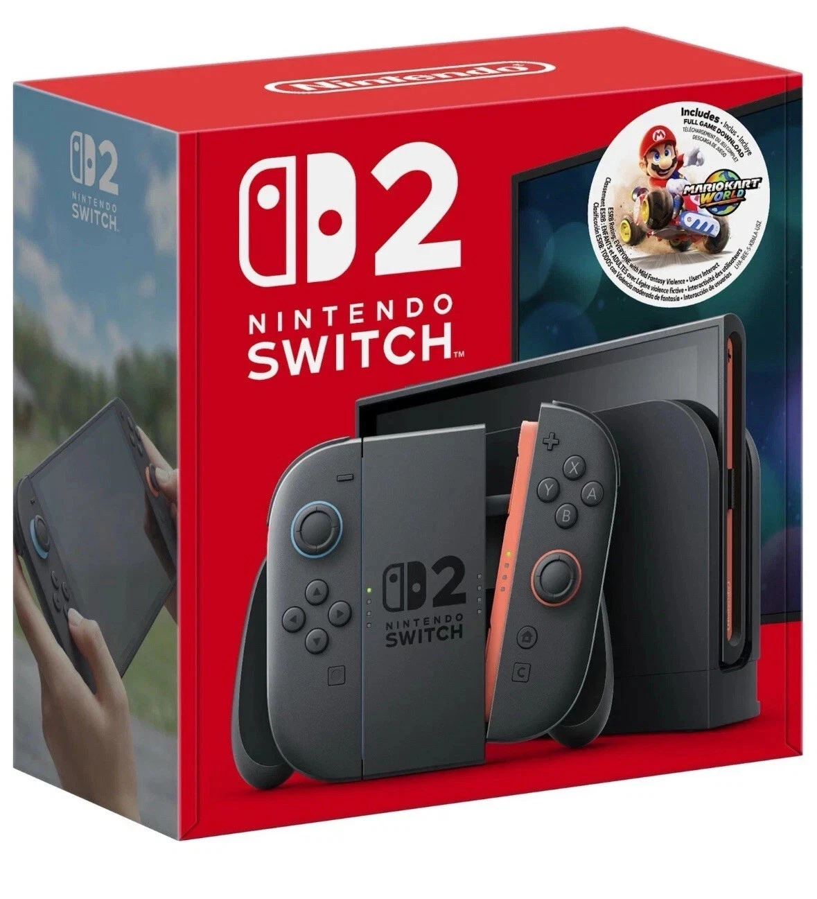 2025 Newest Nintendo Switch™ 2 System - Console + Mario Kart™ World Bundle NCS Exclusive