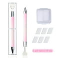 thumbnail image 1 of 2025 News Automatic Refillable Diamond Art Pens Tools with Transparent Box, Rhinestone Picker Tool with 6 White Wax Refills, Diamond Art Accessories for DIY Crafts Nail Art (White and Pink), 1 of 5