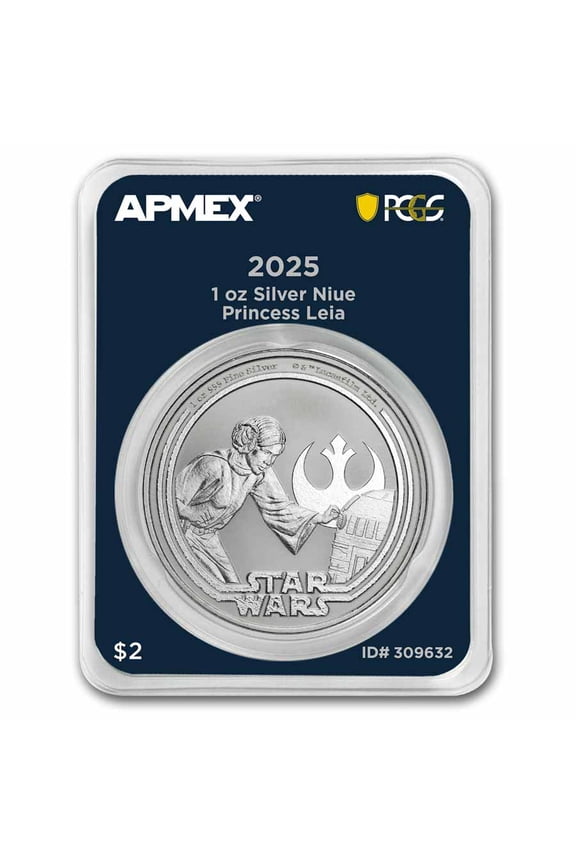 2025 Niue 1 oz Ag Star Wars Princess Leia (MD Premier +PCGS FS)