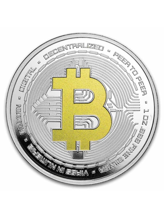2025 Niue 1 oz Silver $2 Bitcoin Colorized