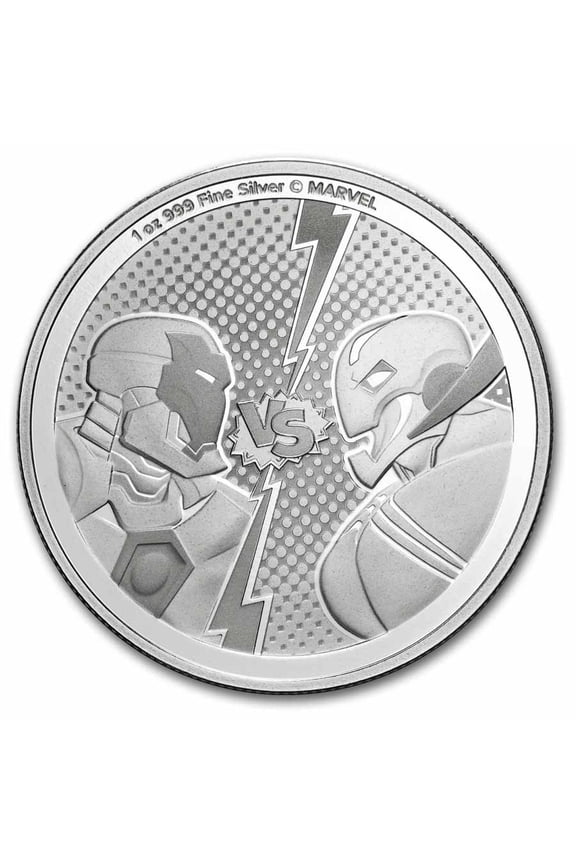 2025 Niue 1 oz Silver $2 Marvel Iron-Man vs Ultron
