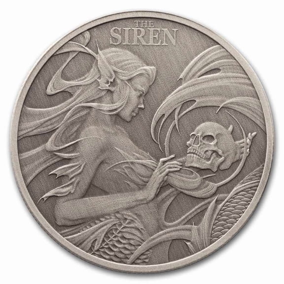 2025 Niue 1 oz Silver Antique Mythical Creatures; The Siren
