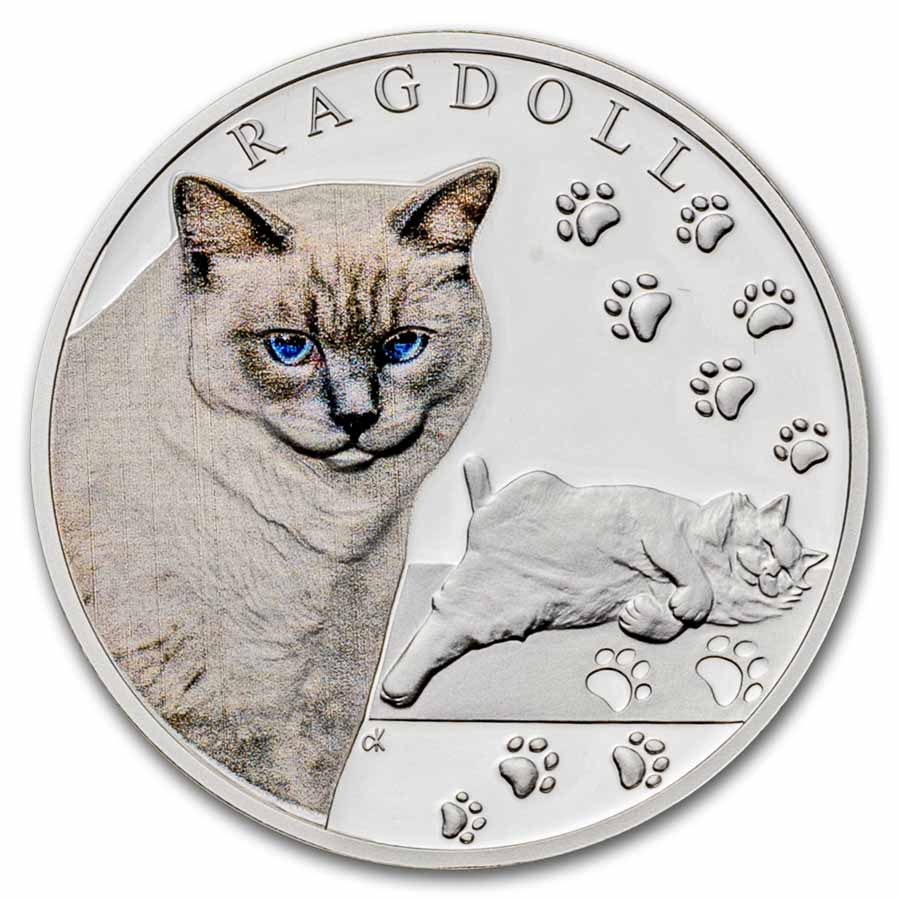 2025 Niue 1 oz Silver Proof Cat Breeds: Ragdoll - Walmart.com
