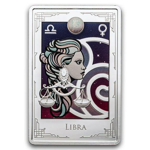 2025 Niue 2 oz Silver $3 Star Signs of the Zodiac: Libra