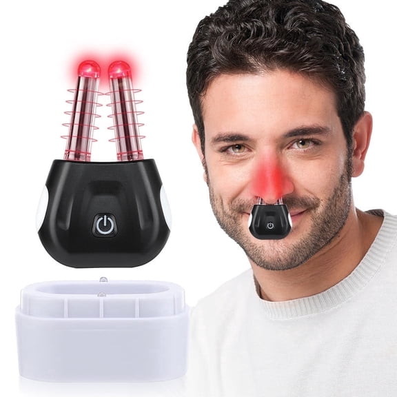 2025 Nose Device, Rechargeable Portable Rhinitis Phototherapy Device, Itchy Nose Relief Device Provides Rapid And Effective Sterilization, Easy Cleaning and Maintenance