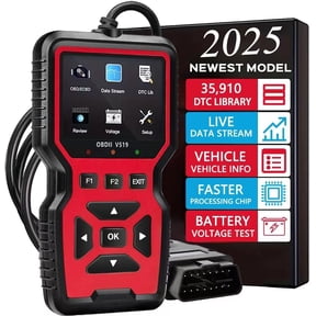 2025 OBD2 Scanner Diagnostic Tool - Check Engine Light Code Reader with Reset, Tester, Modes 6 & 8, Suitable for OBD II Protocol & Since 1996
