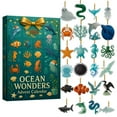thumbnail image 1 of 2025 Ocean Advent Calendar -24 Piece Collectible 2d Charm Set for Christmas Countdown Acrylic Hanging Decor Advent Calendars Christmas, 1 of 8