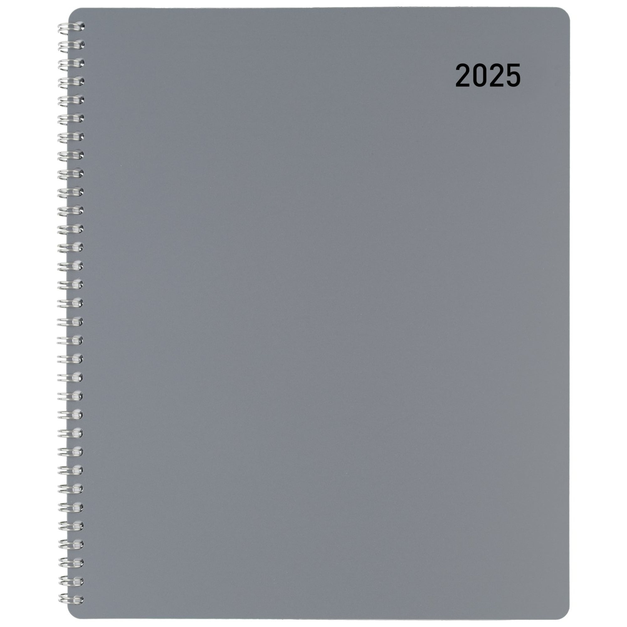 2025 Office Depot Monthly Planner, 81/2" x 11", Silver, January To December, OD001630