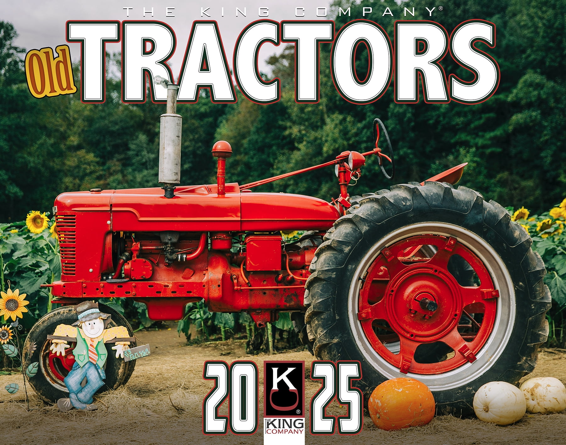 2025 Old Tractors Wall Calendar 16Month XLarge Size 14x22, Best Farm