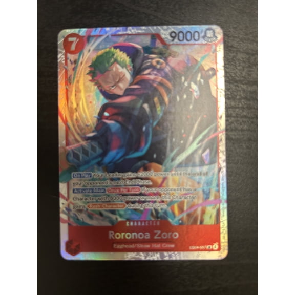 2025 One Piece Card Game Roronoa Zoro Holo Super Rare