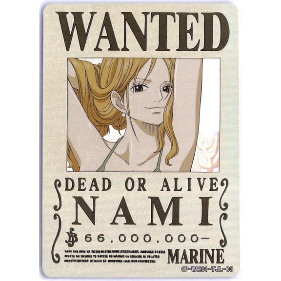 2025 One Piece Nami Holo English Wanted Poster Box Hit